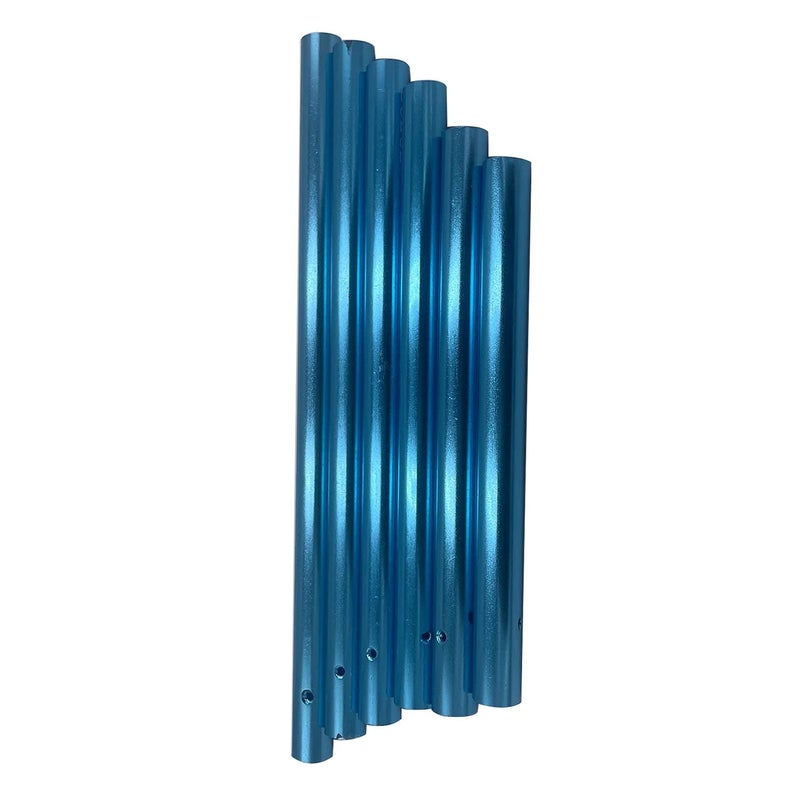 LGEGE 6 Pcs Blue Large Hollow Wind Chimes Outdoor Ideal Gift Aluminum Tubes Garden, Patio, Home Decoration, 6 Size - Image 3